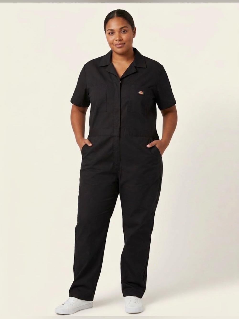 NWT Dickies Black Short-Sleeve Utility Jumpsuit with Temp-IQ Gorpcore